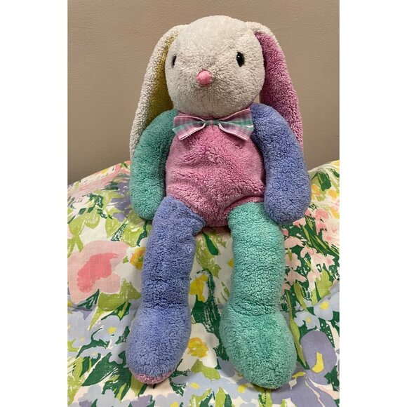 Dan Dee | Toys | Vtg 6 Dan Dee Colorblock Plush Stuffed Animal Bunny ...